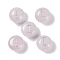 Natural Rose Quartz Beads, Rondelle with Letter, Letter I, 8.5~9x5~5.5mm, Hole: 1.2mm