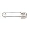 Anti-Tarnish 304 Stainless Steel Pendants, Paper Clip Charm, Stainless Steel Color, 34x8x2.5mm, Hole: 4mm