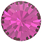 Preciosa&reg MAXIMA Crystal Round Stones, Czech Crystal, Dura Foiling, Round(431 11 615 Chaton), 70350 Fuchsia, SS6/PP13(1.9~2.1mm)