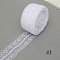 10M Polyester Lace Ribbon, for DIY Jewelry Making, Birthday Wedding Party Decoration, White, 1-1/8~1-3/4 inch(30~45mm), about 10.94 Yards(10m)/Roll