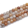 Natural Rutilated Quartz Beads Strands G-S337-8mm-01-1