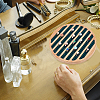 8-Slot Flat Round Bamboo Finger Ring Display Plates RDIS-WH0009-016B-6