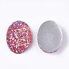 Electroplate Druzy Resin Cabochons CRES-T012-08E-2