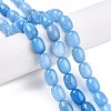 Barrel Shaped Dyed Natural Aquamarine Beads Strands G-S114-25-01-2