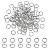 Unicraftale 100Pcs 304 Stainless Steel Textured Jump Rings STAS-UN0041-17-1