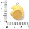 Opaque Resin Pendants RESI-P043-01P-03-3