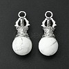 Natural Howlite  Pendants G-C114-04P-17-4