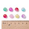 Transparent Crackle Acrylic Beads X-CACR-N002-8MM-M-2