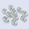 Faceted Glass European Beads GLAA-F082-B06-1