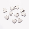 Pandahall 100Pcs 304 Stainless Steel Stamping Blank Tag Pendants STAS-TAG0001-33-1