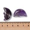 Natural Amethyst Carved Healing Moon with Human Face Figurines G-B062-06B-3