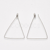 304 Stainless Steel Wire Pendants X-STAS-S103-12-3