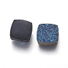 Imitation Druzy Gemstone Resin Beads RESI-L026-K01-2