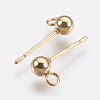 304 Stainless Steel Stud Earring Findings STAS-G174-18G-2