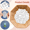 4 Sheets 11.6x8.2 Inch Stick and Stitch Embroidery Patterns DIY-WH0455-156-3