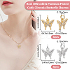 Beebeecraft 12Pcs 2 Colors Long-Lasting Plated Brass Micro Pave Cubic Zirconia Charms ZIRC-BBC0001-53-2