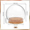 Round Glass Dome Cover AJEW-WH0513-64-2