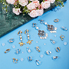 SOFPLATE 24Pcs 12 Style Brass Clip-on Earring Findings KK-SP0001-29-4