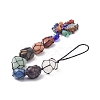 7 Chakra Nuggets Natural Gemstone Pocket Pendant Decorations HJEW-JM01049-01-4