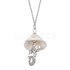 Ocean Theme Tibetan Style Alloy Pendant Necklace NJEW-JN04600-3