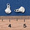 925 Sterling Silver Shell Charms with Jump Rings STER-K181-07S-3