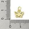 Real 18K Gold Plated Brass Pave Cubic Zirconia Pendants KK-M283-10D-02-3