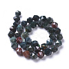 Natural Bloodstone Beads Strands G-F668-15-10mm-2