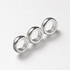 3-Hole Sterling Silver Spacer Bars X-STER-I004-48-2