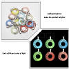 CHGCRAFT 12Pcs 6 Colors Synthetic Luminous Stone Pendants G-CA0001-74-3