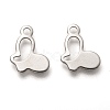 Non-Tarnish 201 Stainless Steel Charms STAS-C017-13P-1