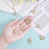 7Pcs 7 Styles Rack Plating Brass Micro Pave Clear Cubic Zirconia Charms ZIRC-SZ0004-87-3