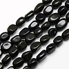 Natural Obsidian Nuggets Beads Strands G-L154-16-1