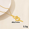 304 Stainless Steel Serpentine Pendant Necklaces RN6163-4-1