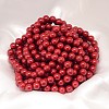 Baking Painted Shell Pearl Round Bead Strands BSHE-L011-4mm-B007-2