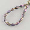 Electroplate Glass Beads EGLA-R070-11-2