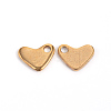 Ion Plating(IP) 304 Stainless Steel Heart Charms STAS-M241-02-1