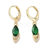 Real 18K Gold Plated Brass Dangle Leverback Earrings EJEW-L269-037G-02-1