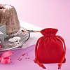DELORIGIN 12Pcs Velvet Cloth Drawstring Bags TP-DR0001-01A-01-6
