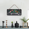 Natural Wood Hanging Wall Decorations HJEW-WH0015-001-7