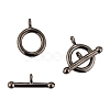Brass Ring Toggle Clasps  KK-L116-30B-2