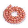 Natural Peach Calcite Beads Strands G-I247-12B-2