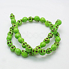 1 Strand Synthetic Howlite Skull Beads for Halloween Jewelry X-TURQ-E006-02-2
