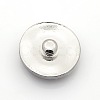 Zinc Alloy Rhinestone Flat Round Jewelry Snap Buttons SNAP-L002-18-NR-3
