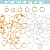 HOBBIESAY 84Pcs 6 Style Brass Linking Rings KK-HY0001-28-4