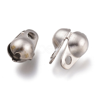 Tarnish Resistant 304 Stainless Steel Bead Tips STAS-A050-E-P-1