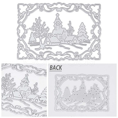 Gorgecraft Scenery Frame Carbon Steel Cutting Dies Stencils DIY-GF0003-35-1