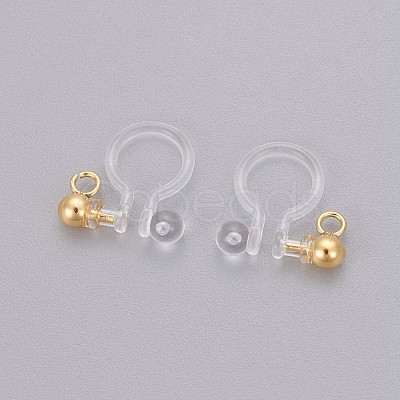 Transparent U Type Painless Prevent Allergy Resin Ear Clip KY-L005-02G-1