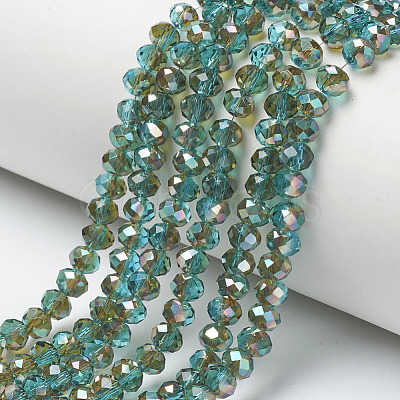 Electroplate Glass Beads Strands EGLA-A034-T2mm-J06-1