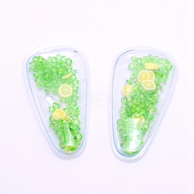 Plastic with Resin and Polymer Clay Accessories RESI-CJC0007-32H-1