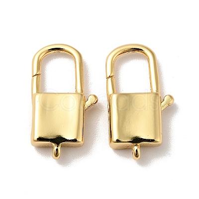 Brass Lobster Claw Clasps KK-J301-21G-1